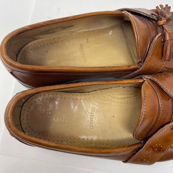 Allen Edmonds Waterville Mens Brown Tassel Loafers Shoes sz 10.5 main image 5